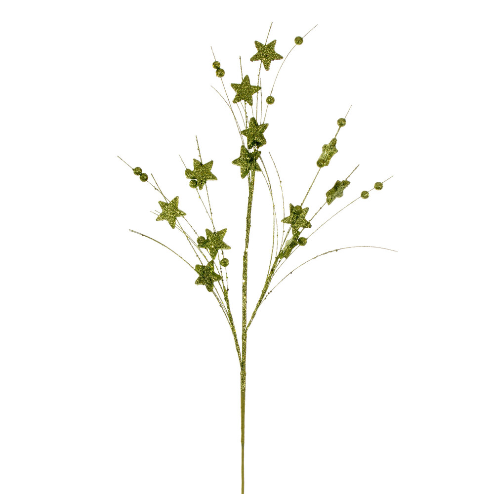 Vickerman 33" Star and Ball Glitter Spray