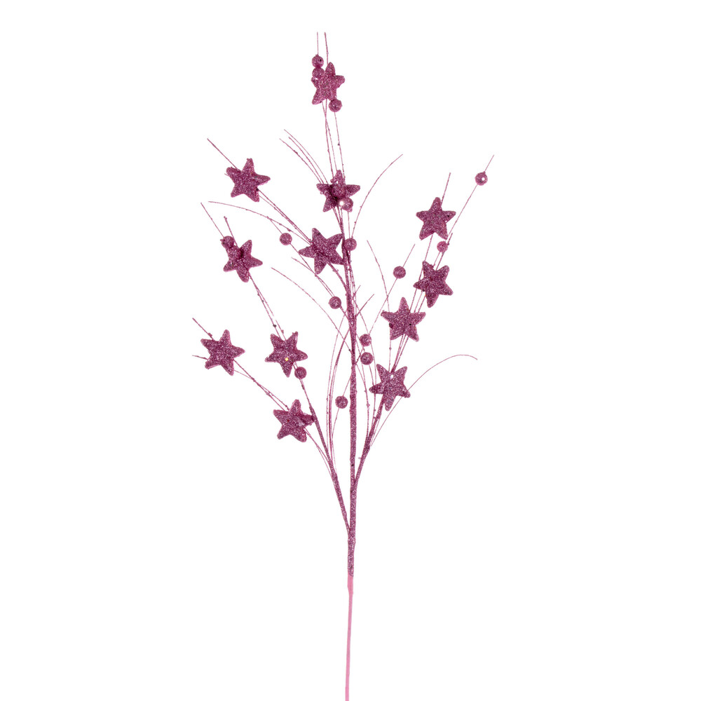 Vickerman 33" Star and Ball Glitter Spray