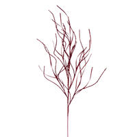 40" Burgundy Berry Wavy Glitr Spray 4/Bg