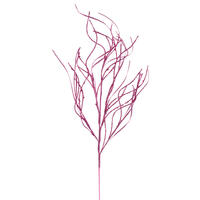 40" Pink Berry Wavy Glitter Spray 4/Bag