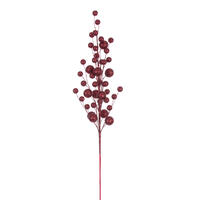 27" Burgundy Multi Ball Glitr Spray 4/Bg