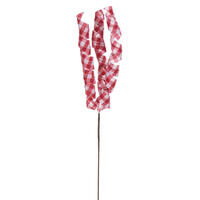 Vickerman 23" Plaid Swirl Spray, 8/bag