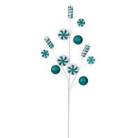 Vickerman Candy Cane Spray 4/Bag