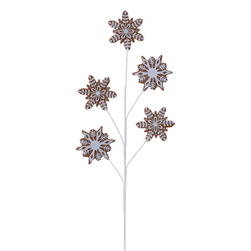 Vickerman 27" Artificial White Glitter Spray 4/Bag