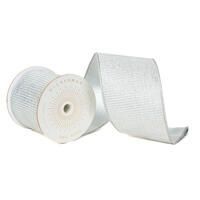 Vickerman 4"X10 Yds Metallic Pleated Strip with Backing Ribbon.