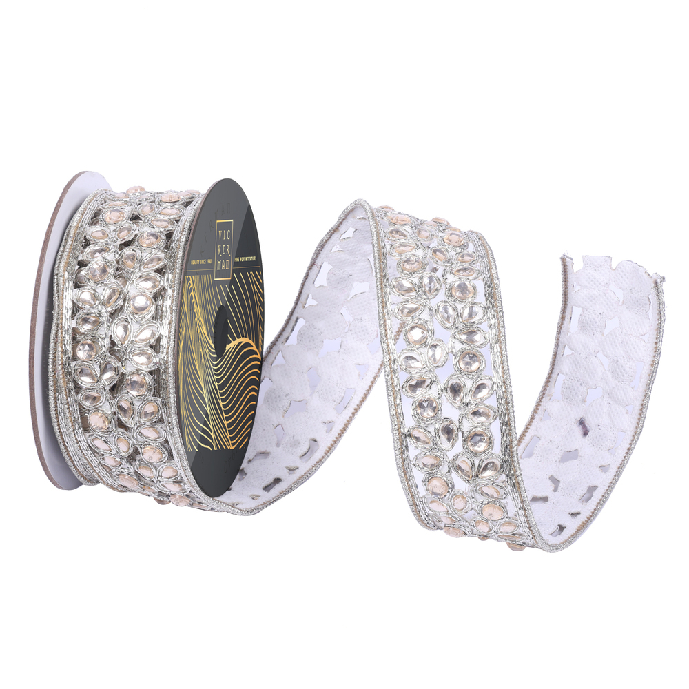 1.75"x10yd Die Cut Jewel Ribbon