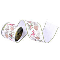 4"x5yd Velvet Champagne Jewel Trim