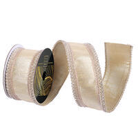 Vickerman 2.5" x 10yd Velvet Jewel Scallop Wired Ribbon