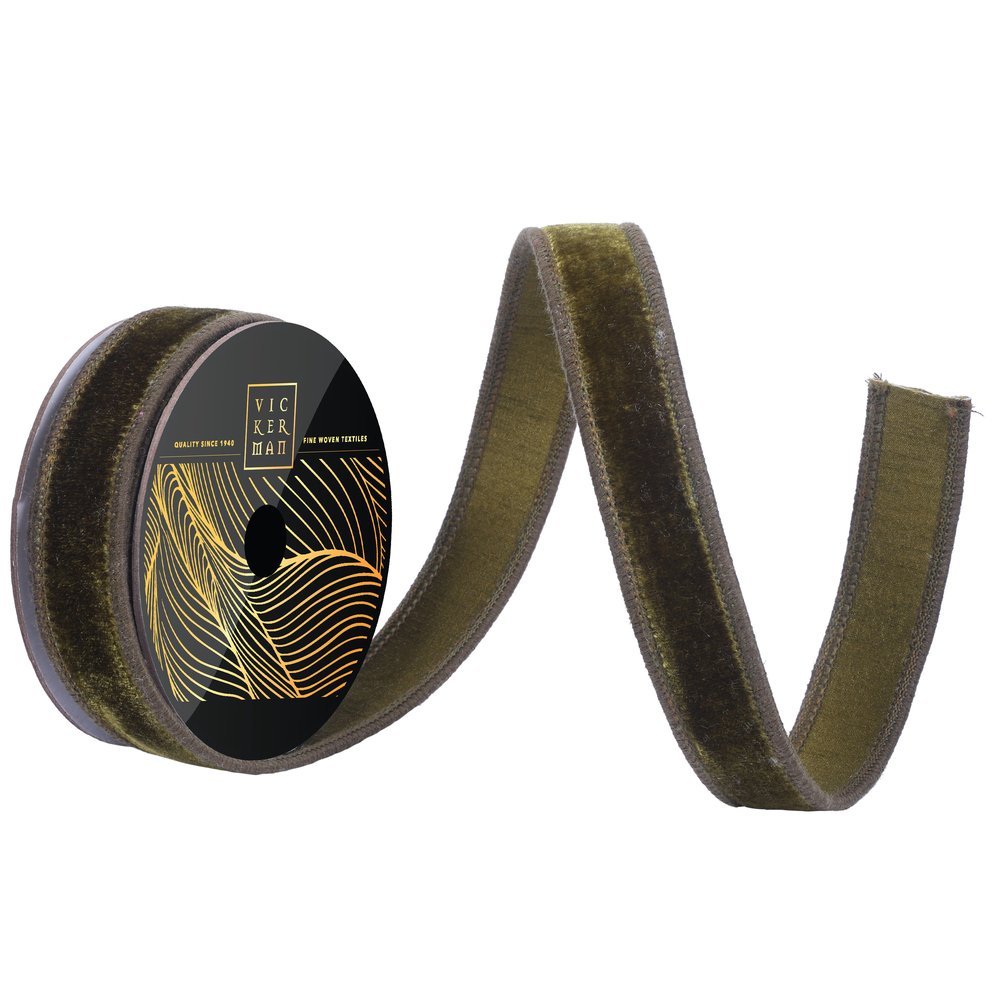Vickerman 10yd Velvet Dupion Wired Ribbon