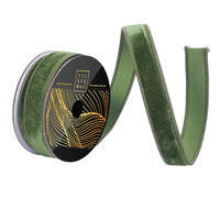 1"x10yd Juniper Velvet Dupion Ribbon