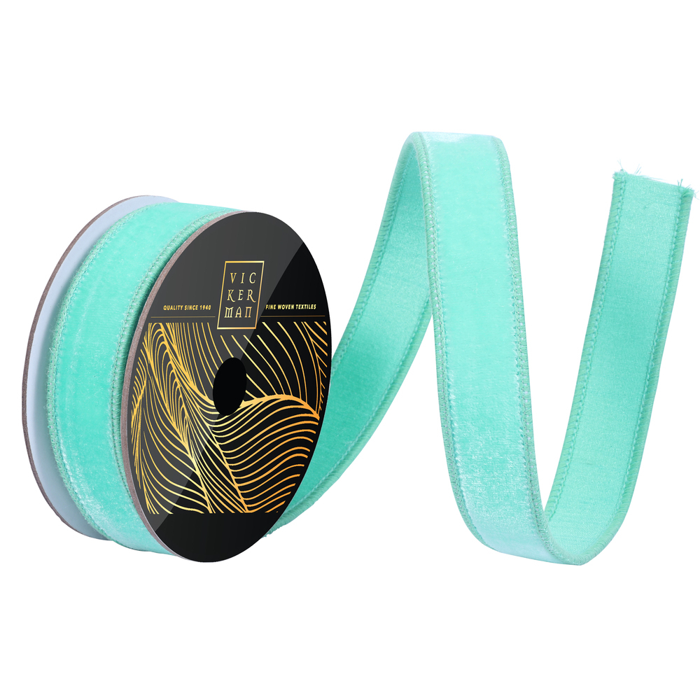 Vickerman 10yd Velvet Dupion Wired Ribbon