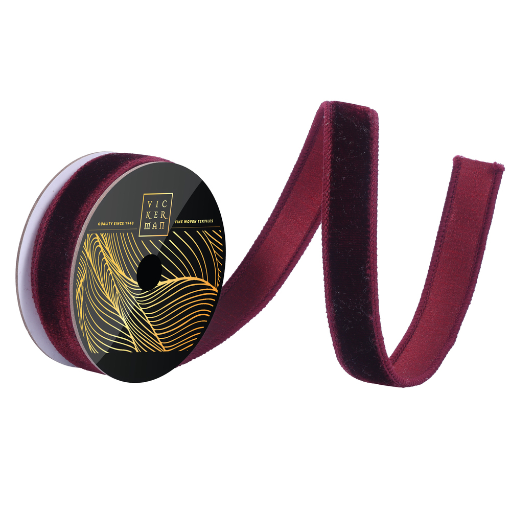 Vickerman 10yd Velvet Dupion Wired Ribbon