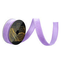 1"x10yd Lavender Velvet Dupion Ribbon