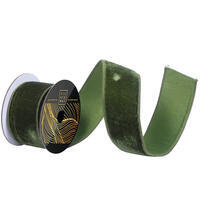 2.5"x10yd Juniper Velvet Dupion Ribbon