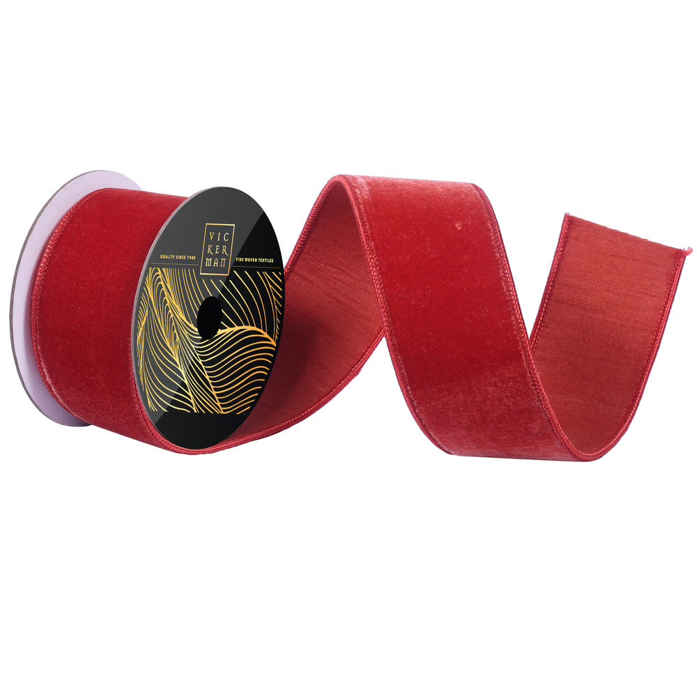 Vickerman 10yd Velvet Dupion Wired Ribbon