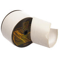 4"x10yd White Velvet Dupion Ribbon