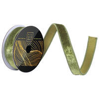 1"x10yd Juniper Velvet Luster Ribbon