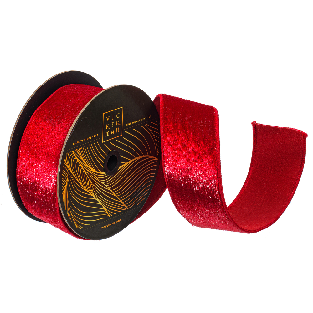 Vickerman 10yd Velvet Luster Wired Ribbon