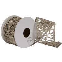 Vickerman 4" x 5yd Laser Cut Trim Ribbon