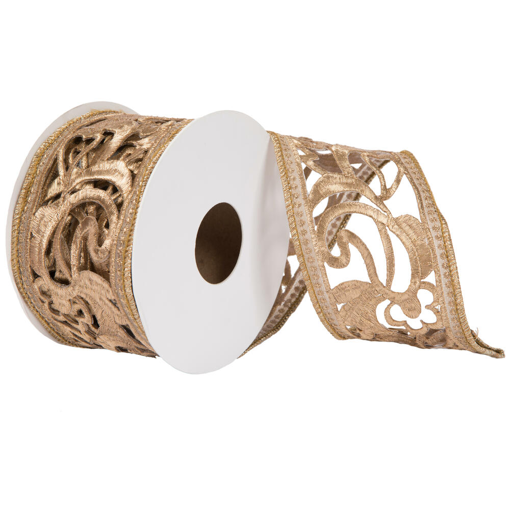 Vickerman 4" x 5yd Laser Cut Trim Ribbon