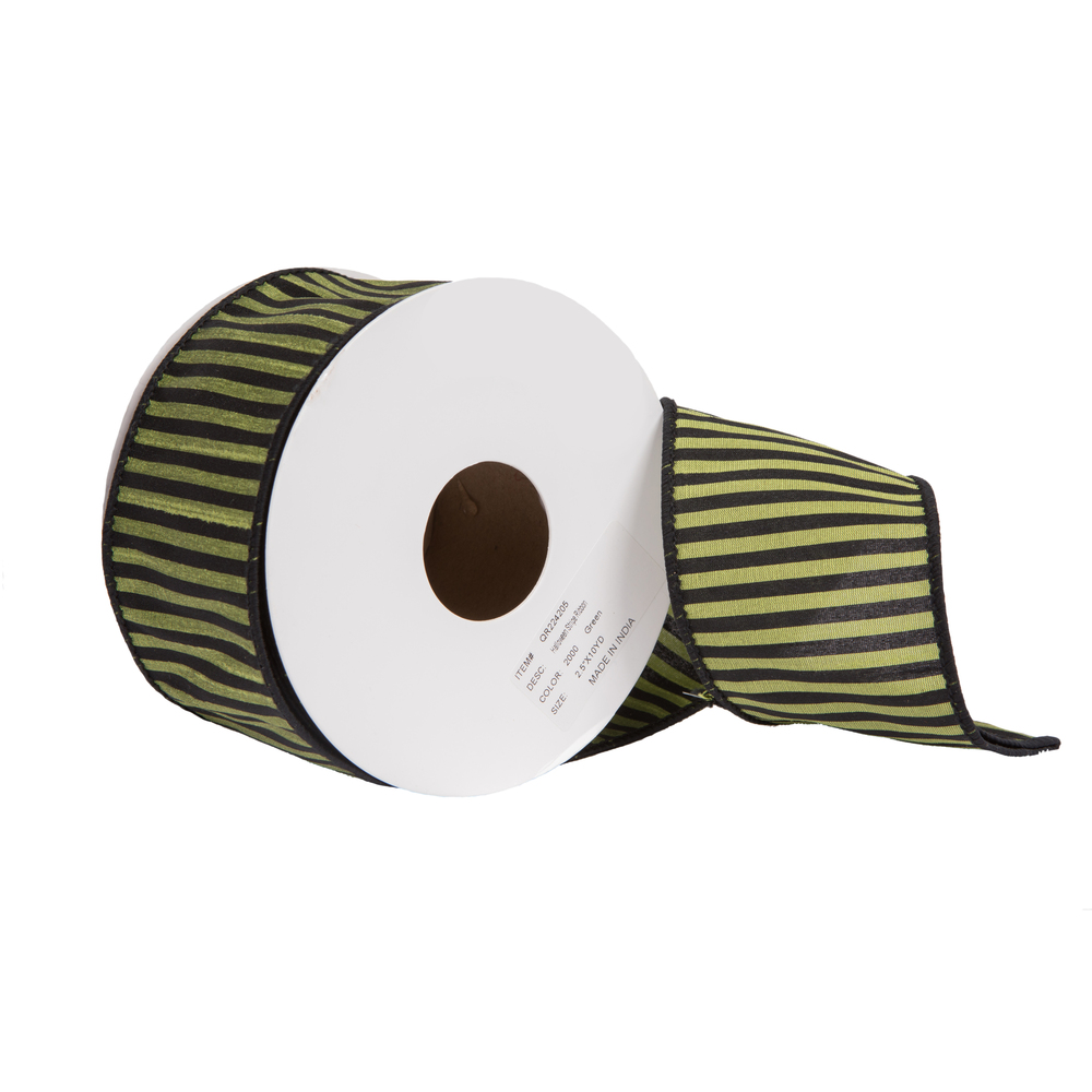 Vickerman Halloween Stripe Ribbon
