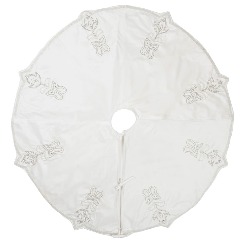 60" Pointed Beaded Tree Skirt