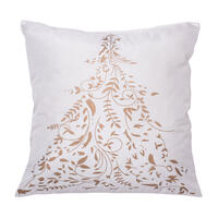 18"x18" Gold Stamped Tree Pillow