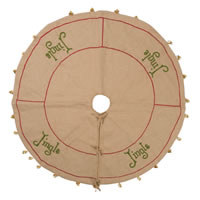 60" Burlap Jingle Collection Tree Skirt