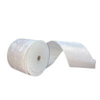 4"x10yd Plush White Velvet Ribbon