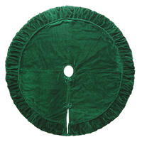 72" Plush Emerald Green Velvet Treeskirt
