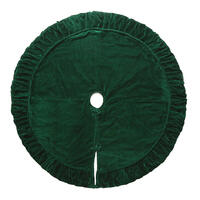 84" Plush Emerald Green Velvet Treeskirt