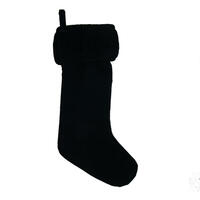 Vickerman 8" x 19" Plush Velvet Christmas Stocking