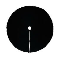 72" Plush Black Velvet Treeskirt