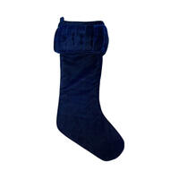 8" x 19" Plush Midnight Blue Velvet Stoc