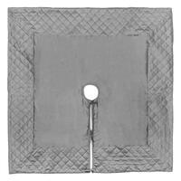 52" Gray Quilt Stitch Jewel Treeskirt