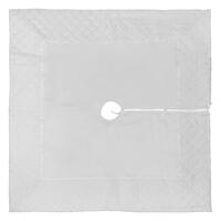 52" Ivory Quilt Stitch Jewel Treeskirt