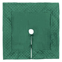 52" Green Quilt Stitch Jewel Treeskirt