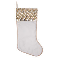 Vickerman Chevron Sequin Stocking