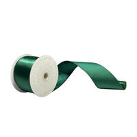 2.5"x10yd Midnight Green Satin Ribbon
