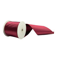 4"x10yd Wine Satin Ribbon