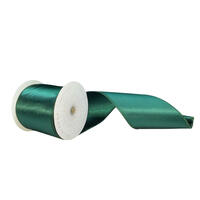 4"x10yd Midnight Green Satin Ribbon