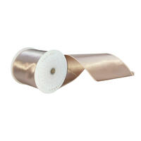 4"x10yd Café Latte Satin Ribbon