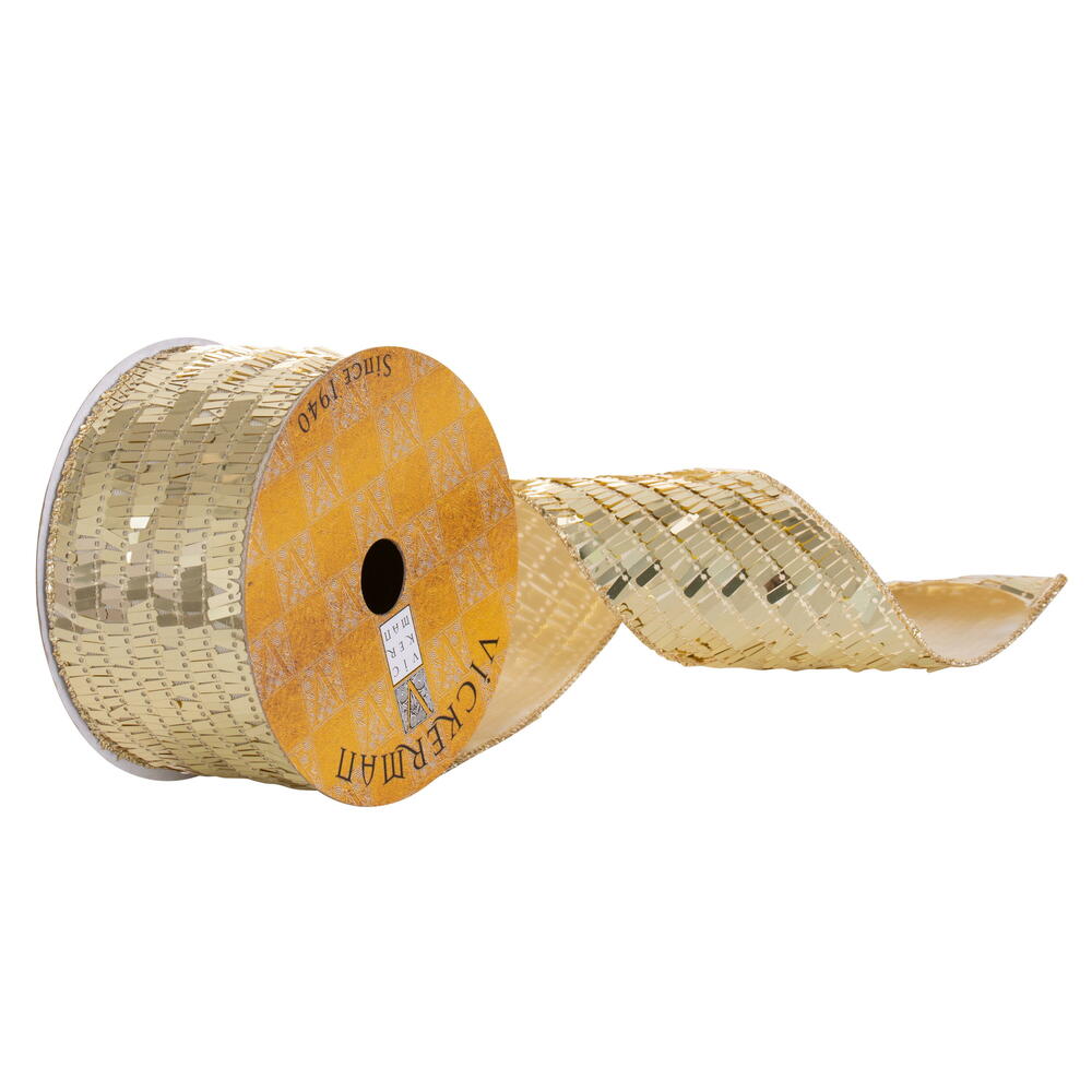 Vickerman Rectangle Sequin Wired Ribbon