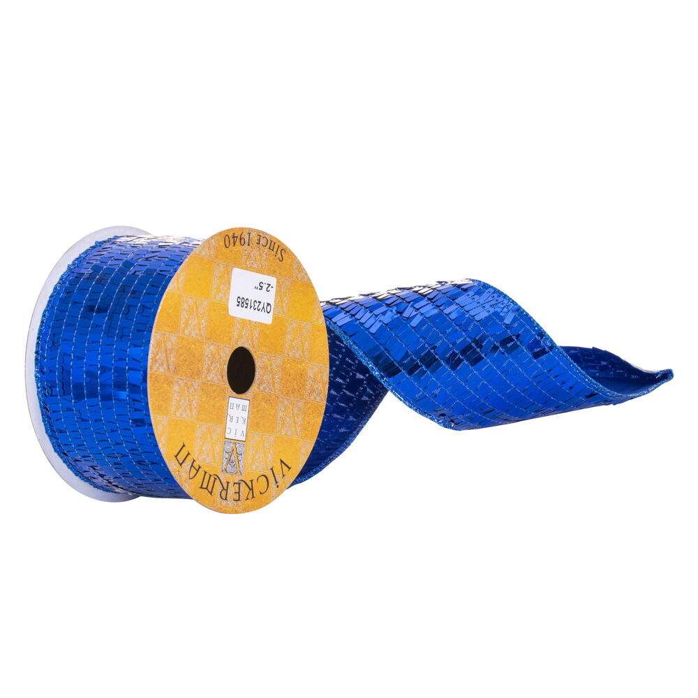 Vickerman Rectangle Sequin Wired Ribbon