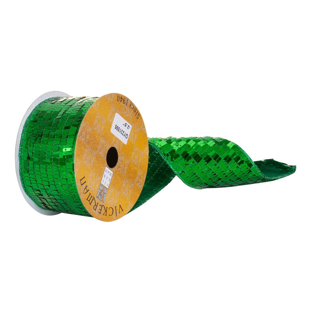 Vickerman Rectangle Sequin Wired Ribbon