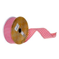 Vickerman Houndstooth Wired Ribbon