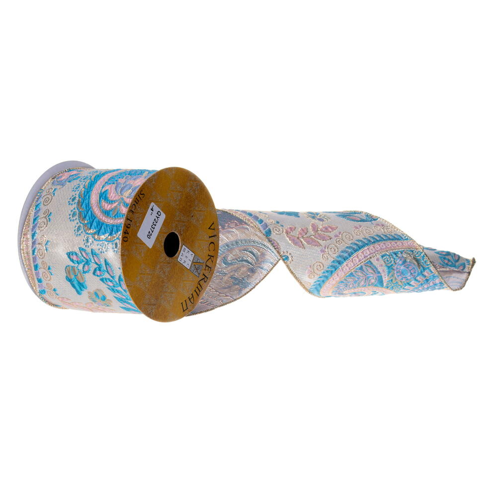 Vickerman Paisley Wired Ribbon