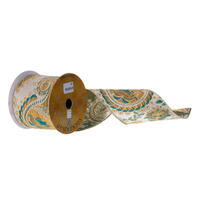 Vickerman Paisley Wired Ribbon