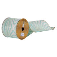 Vickerman Teal Metallic Prism Wired Ribbon