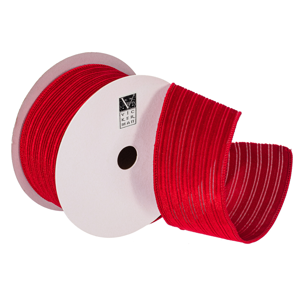 Vickerman Velvet Lined Satin Back Ribbon